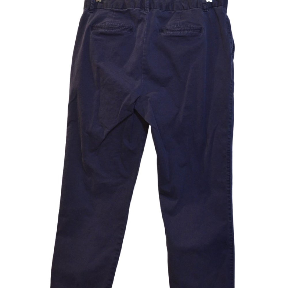 GAP Navy Blue Slim City Crop  Coton Pants 10 (165/76A)